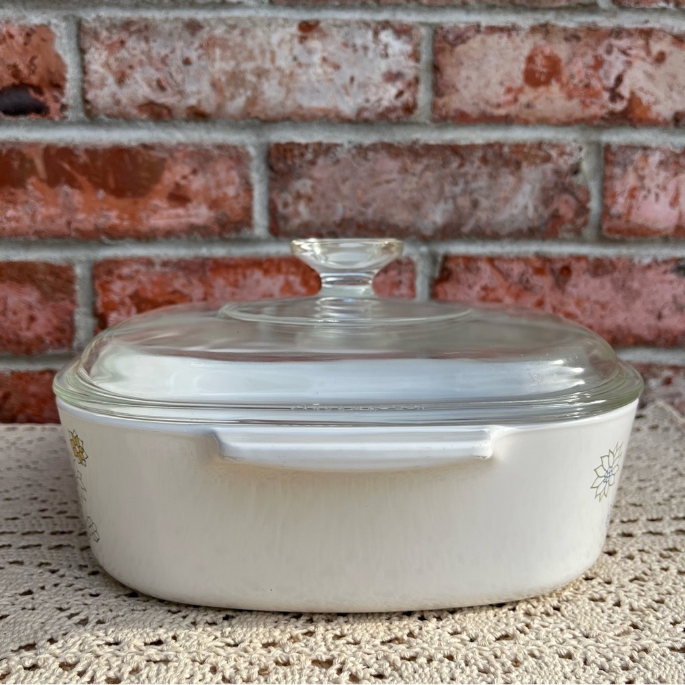 Corning Ware Floral Bouquet A-2-B 2 Qt Casserole Dish w/ Lid Vintage - Picture 2 of 15